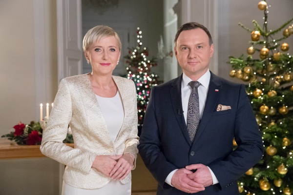 prezydent andrzej duda z małżonką